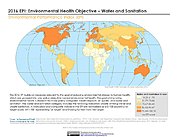 Map: Environmental Health - Water & Sanitation, EPI 2016