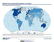 Map: Environmental Health - Air Quality, EPI 2020