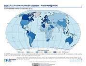 Map: Environmental Health - Waste Management, EPI 2020
