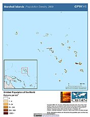 Map: Population Density (2000): Marshall Islands