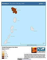 Map: Population Density (2000): Martinique