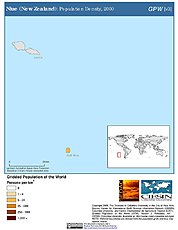 Map: Population Density (2000): Niue