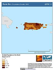 Map: Population Density (2000): Puerto Rico