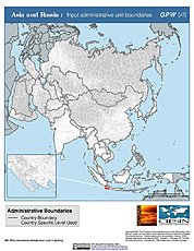 Map: Administrative Boundaries: Asia & Russia