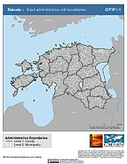 Map: Administrative Boundaries: Estonia