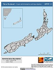 Map: Administrative Boundaries: New Zealand