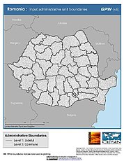 Map: Administrative Boundaries: Romania