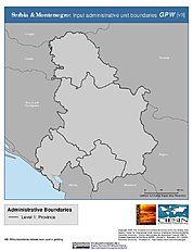 Map: Administrative Boundaries: Serbia & Montenegro