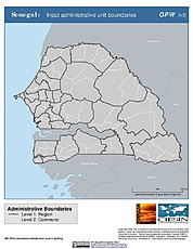 Map: Administrative Boundaries: Senegal