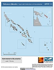 Map: Administrative Boundaries: Solomon Islands