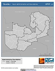 Map: Administrative Boundaries: Zambia