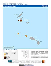 Map: Population Density (2000): Netherlands Antilles