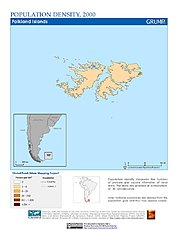 Map: Population Density (2000): Falkland Islands