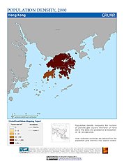 Map: Population Density (2000): Hong Kong