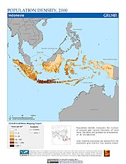 Map: Population Density (2000): Indonesia