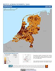 Map: Population Density (2000): Netherlands