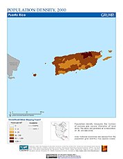 Map: Population Density (2000): Puerto Rico