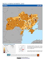 Map: Population Density (2000): Ukraine