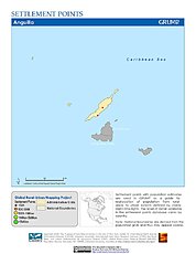 Map: Settlement Points: Anguilla