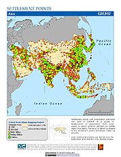 Map: Settlement Points: Asia
