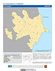 Map: Settlement Points: Azerbaijan