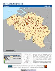 Map: Settlement Points: Belgium