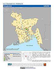 Map: Settlement Points: Bangladesh