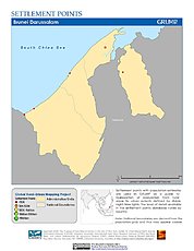Map: Settlement Points: Brunei Darussalam