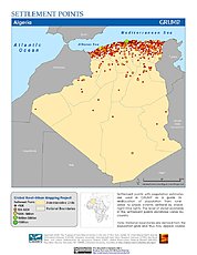 Map: Settlement Points: Algeria