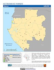 Map: Settlement Points: Gabon
