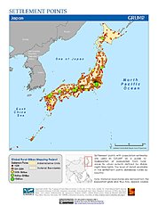Map: Settlement Points: Japan