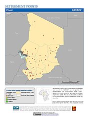 Map: Settlement Points: Chad