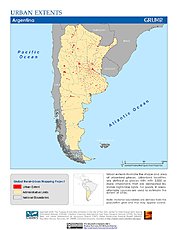 Map: Urban Extents: Argentina
