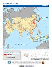 Map: Urban Extents: Asia