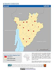 Map: Urban Extents: Burundi