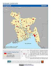 Map: Urban Extents: Bangladesh