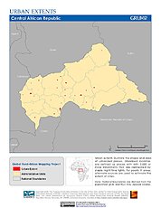Map: Urban Extents: Central African Republic