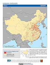 Map: Urban Extents: China