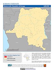 Map: Urban Extents: Congo, Dem. Republic