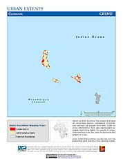 Map: Urban Extents: Comoros