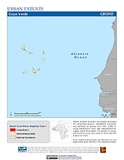 Map: Urban Extents: Cape Verde