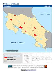 Map: Urban Extents: Costa Rica