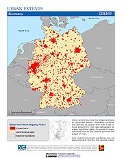 Map: Urban Extents: Germany
