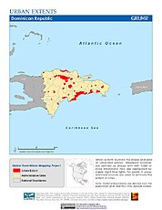 Map: Urban Extents: Dominican Republic