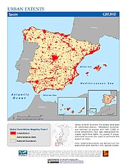 Map: Urban Extents: Spain