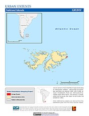 Map: Urban Extents: Falkland Islands