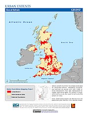 Map: Urban Extents: United Kingdom