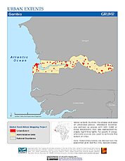 Map: Urban Extents: Gambia