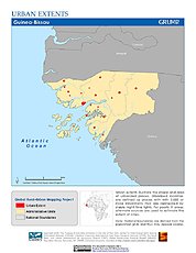 Map: Urban Extents: Guinea Bissau