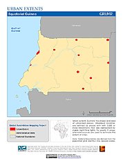 Map: Urban Extents: Equatorial Guinea